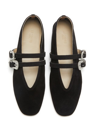 Detail View - Click To Enlarge - LE MONDE BERYL - Claudia Suede Mary Jane Flats