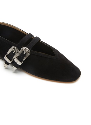 Detail View - Click To Enlarge - LE MONDE BERYL - Claudia Suede Mary Jane Flats