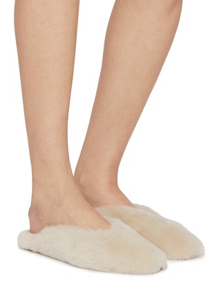 Figure View - Click To Enlarge - LE MONDE BERYL - Regency Shearling Mules