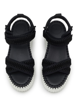 Detail View - Click To Enlarge - CHLOÉ - Nama Platform Suede Sandals