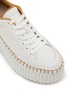 Detail View - Click To Enlarge - CHLOÉ - Nama Platformed Leather Sneakers