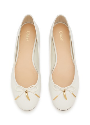 Detail View - Click To Enlarge - CHLOÉ - Iris Leather Ballerina Flats