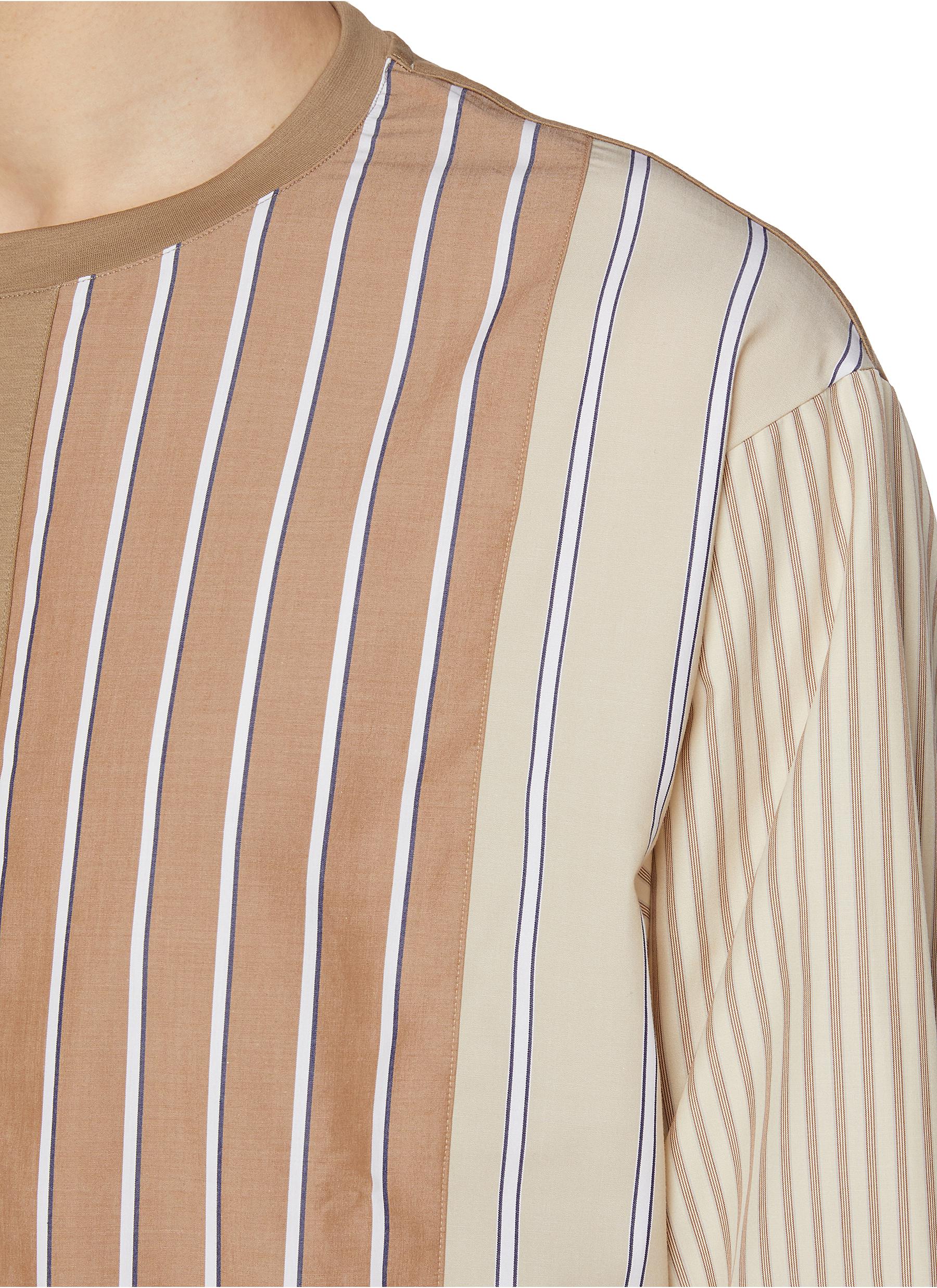 Striped Cotton T-Shirt - Thumbnail 4
