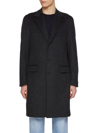 Main View - Click To Enlarge - TOMORROWLAND - Single Breasted Notch Lapel Wool Coat