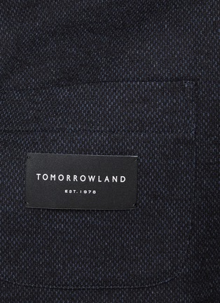  - TOMORROWLAND - Single Breasted Wool Cotton Jackquard Blazer