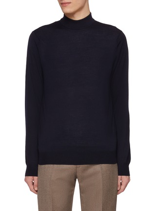 Main View - Click To Enlarge - TOMORROWLAND - Mock Neck Superfine Wool Sweater