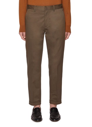 Main View - Click To Enlarge - TOMORROWLAND - Cropped Stretch Cotton Blend Chino Pants