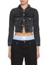 Main View - Click To Enlarge - ALEXANDERWANG - Shrunken Dark Wash Trucker Jacket