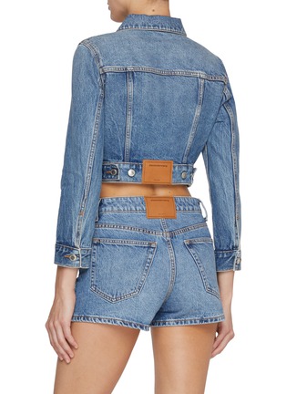 Back View - Click To Enlarge - ALEXANDERWANG - Shrunken Medium Wash Trucker Jacket