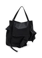 DISCORD YOHJI YAMAMOTO | Cubic Drum Dyed Leather Tote Bag