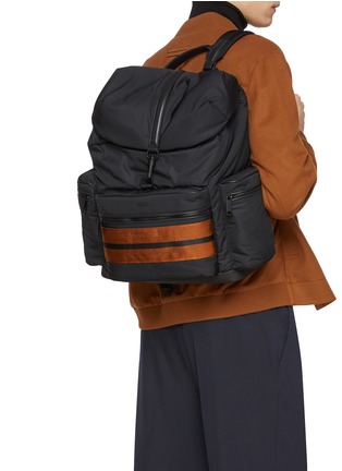 Figure View - Click To Enlarge - ZEGNA BAGS - Technical Fabric Backpack