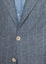 Detail View - Click To Enlarge - BRUNELLO CUCINELLI - Pinstripe Single Breasted Silk Wool Suit