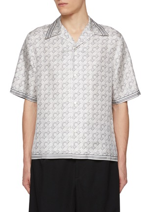 Main View - Click To Enlarge - AMIRI - MA Quad Silk Bowling Shirt