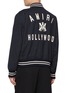 Back View - Click To Enlarge - AMIRI - MA Hollywood Pinstripe Virgin Wool Bomber Jacket