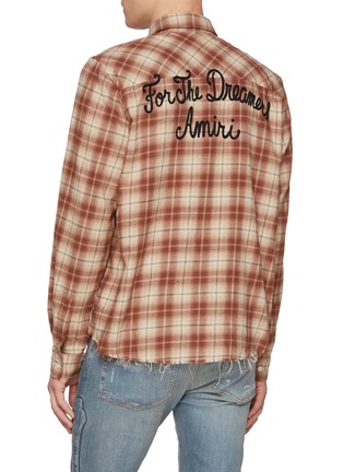 Back View - Click To Enlarge - AMIRI - Amiri Shotgun Cotton Flannel Shirt