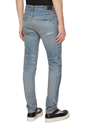 Back View - Click To Enlarge - AMIRI - Medium Sand Washed Skinny Jeans