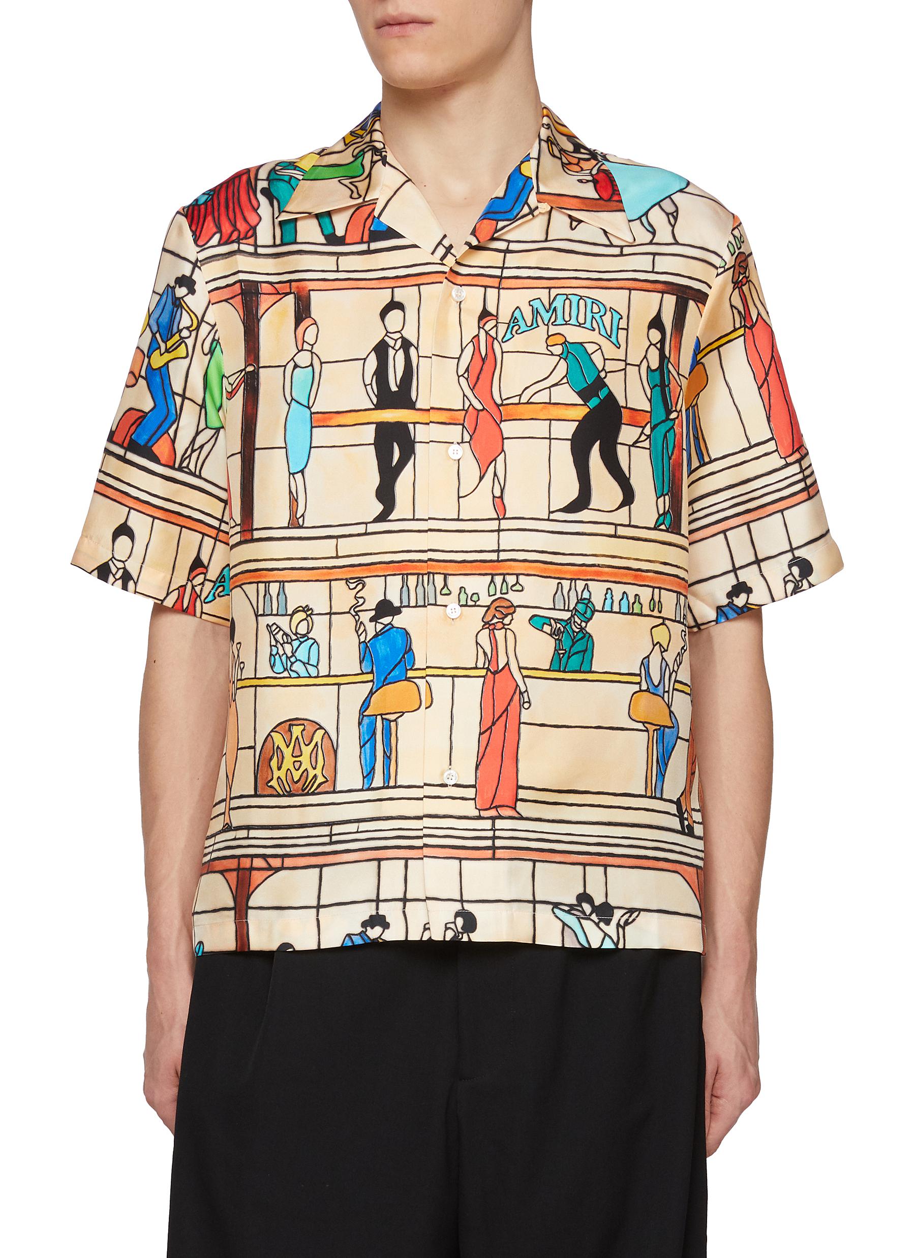 シャツ Amiri Silk Bowling Shirt AMIRI | Amiri Pool Hall Silk Bowling Shirt | Men | Lane Crawford