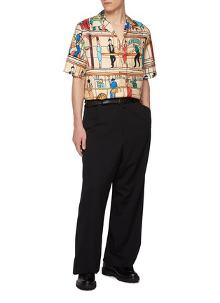 Figure View - Click To Enlarge - AMIRI - Amiri Pool Hall Silk Bowling Shirt