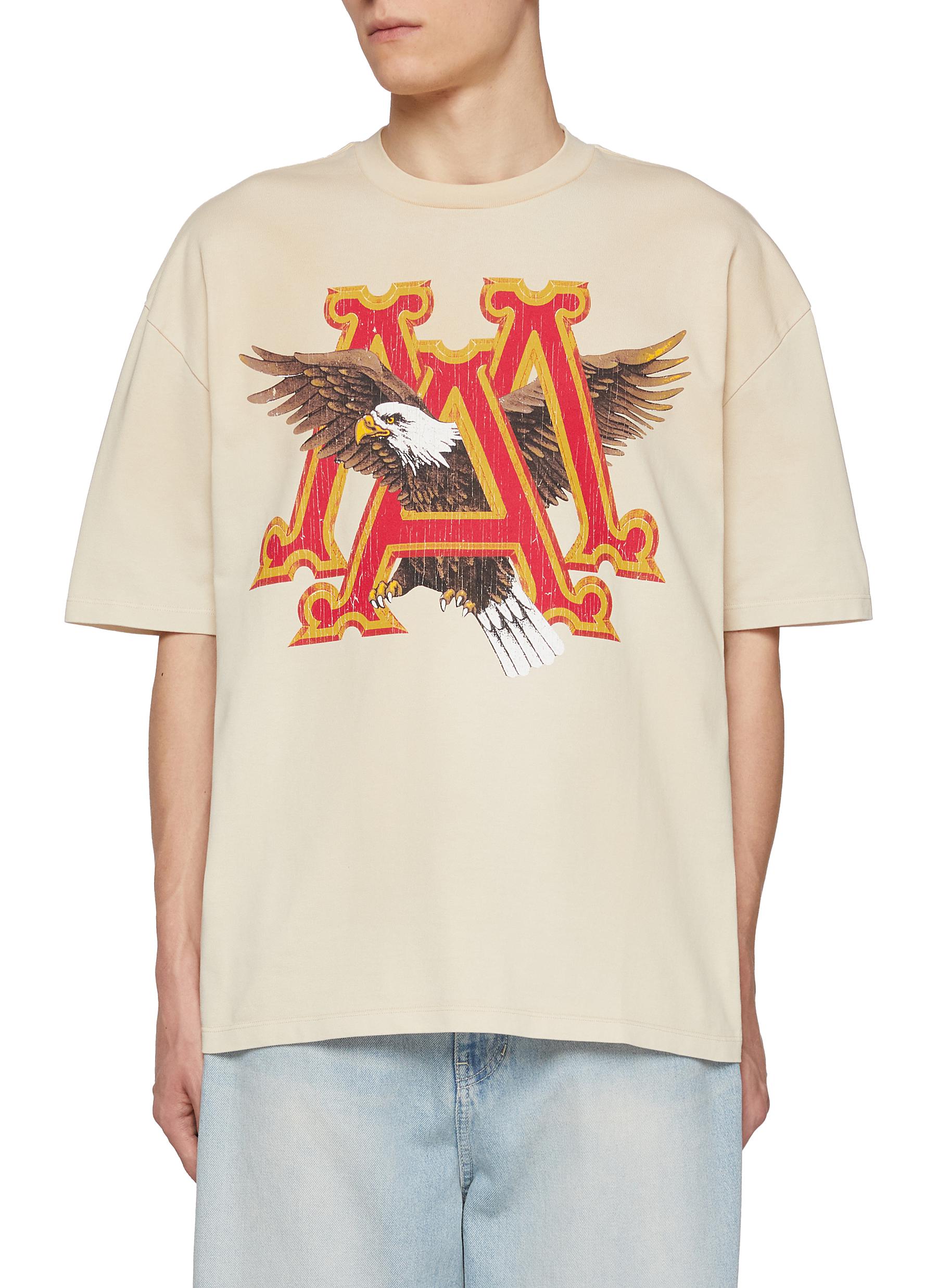 大人気★【AMIRI】Vintage MA Eagle オーバーサイズ Tシャツ AMIRI | Vintage MA Eagle Oversized Cotton T-Shirt | Men