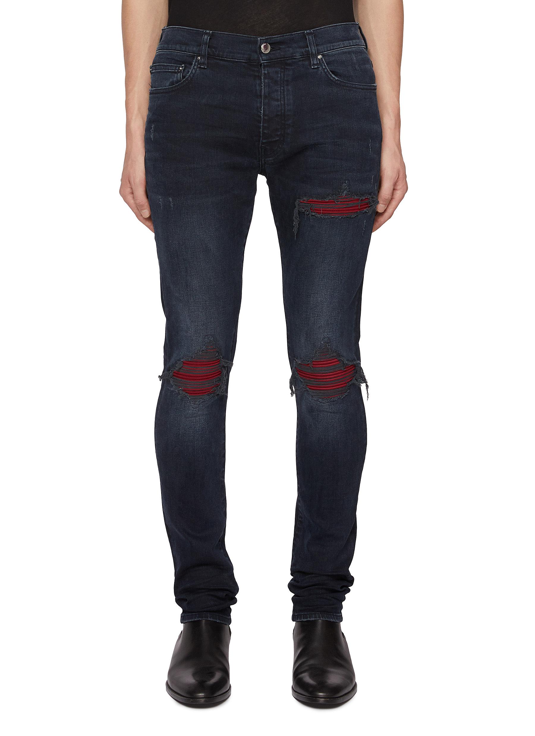【関税込み】AMIRI MX1 Ultrasuede ジーンズ AMIRI MX1 Ultrasuede Jeans | Blue | FARFETCH