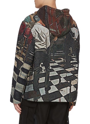 Back View - Click To Enlarge - AMIRI - Bar and Pool Tapestry Cotton Hoodie