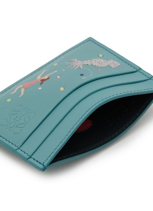 Detail View - Click To Enlarge - LOEWE - X Suna Fujita Deep Sea Plain Leather Cardholder