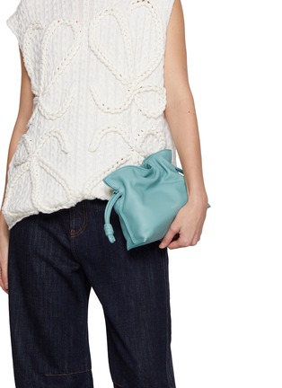 Figure View - Click To Enlarge - LOEWE - X Suna Fujita Mini Flamenco Squid Leather Clutch