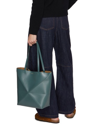 Figure View - Click To Enlarge - LOEWE - Medium Puzzle Fold Leather Tote