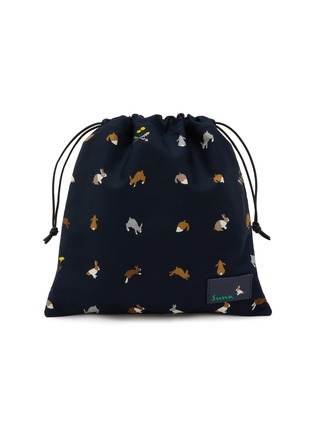 Main View - Click To Enlarge - LOEWE - X Suna Fujita Bunnies Canvas Drawstring Pouch