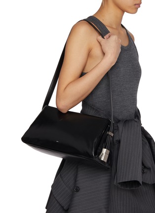 Figure View - Click To Enlarge - OSOI - Pillow Bow Leather Shoulder Bag