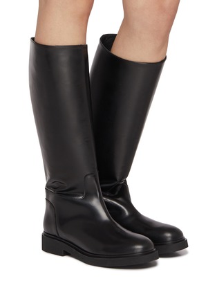 Figure View - Click To Enlarge - LEGRES - Model 14 Leather High Boots