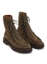 Detail View - Click To Enlarge - LEGRES - Model 14 Suede College Comabat Boots