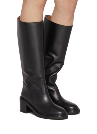 Figure View - Click To Enlarge - LEGRES - Model 93 Heeled Leather Riding boots