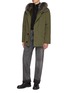 Figure View - Click To Enlarge - YVES SALOMON - Fur Hood Padded Parka Coat