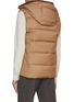 Back View - Click To Enlarge - YVES SALOMON - Hood Padded Gilet Vest