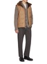 Figure View - Click To Enlarge - YVES SALOMON - Hood Padded Gilet Vest