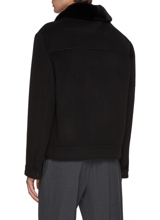 Back View - Click To Enlarge - YVES SALOMON - Fur Collar Jacket