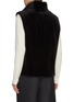 Back View - Click To Enlarge - YVES SALOMON - Reversible Stand Collar Gilet Vest