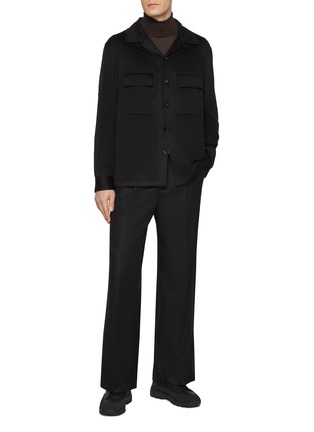 Figure View - Click To Enlarge - ZEGNA - Oasi Flap Pocket Cashmere Shirt Jacket