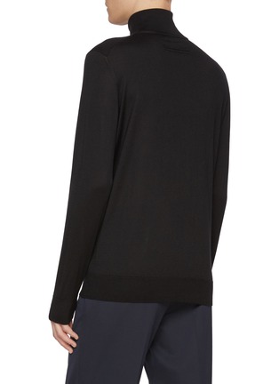 Back View - Click To Enlarge - ZEGNA - Cashmere Silk Knit Turtleneck