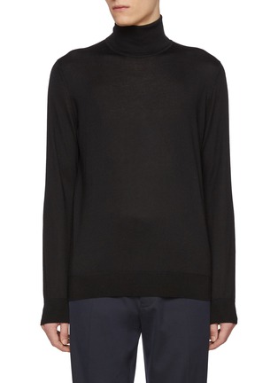 Main View - Click To Enlarge - ZEGNA - Cashmere Silk Knit Turtleneck