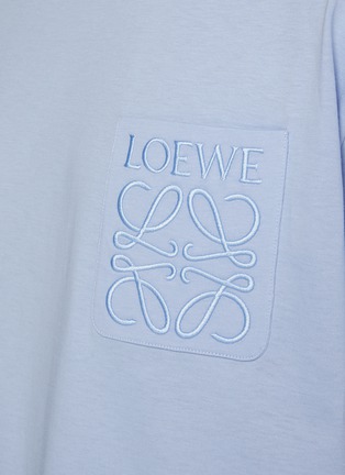  - LOEWE - Embroidered Anagram Pocket Cotton T-Shirt