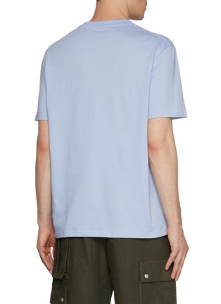 Back View - Click To Enlarge - LOEWE - Embroidered Anagram Pocket Cotton T-Shirt