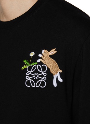  - LOEWE - Embroidered Anagram Print Cotton T-Shirt