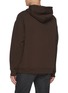 Back View - Click To Enlarge - LOEWE - Leather Anagram Patch Relaxed Cotton Hoodie