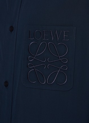  - LOEWE - Embroidered Anagram Pocket Cotton Shirt