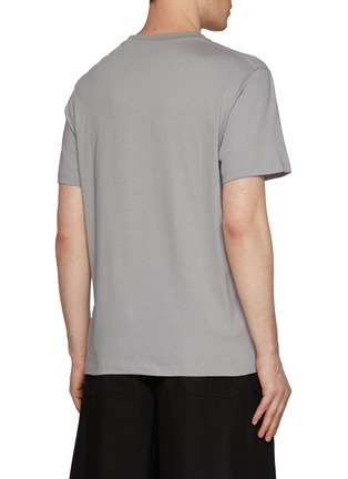 Back View - Click To Enlarge - LOEWE - Embroidered Two-Toned Anagram Cotton T-Shirt