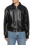 Main View - Click To Enlarge - LOEWE - Hybrid Cotton Twill Back Leather Jacket