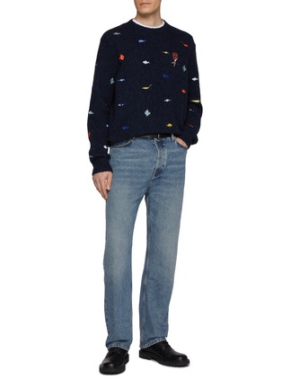 Figure View - Click To Enlarge - LOEWE - Embroidered Wool Blend Sweater