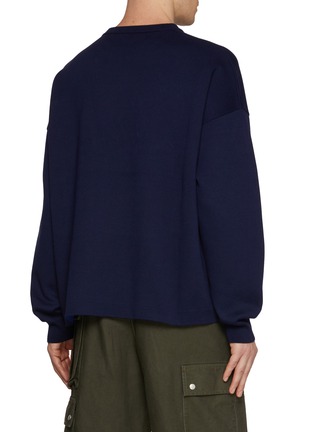 Back View - Click To Enlarge - LOEWE - Anagram Pocket Cotton Blend Sweater